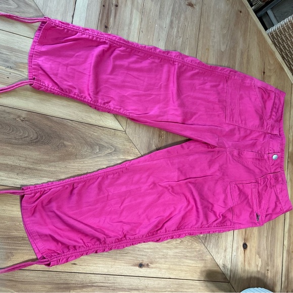 Vintage Vibrant Pink Bugle Boy Casual Capri Pants - Picture 3 of 13